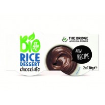 Rastlinný dezert THE BRIDGE ryžový s čokoládovou príchuťou 2x130g